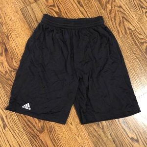 Black adidas shorts